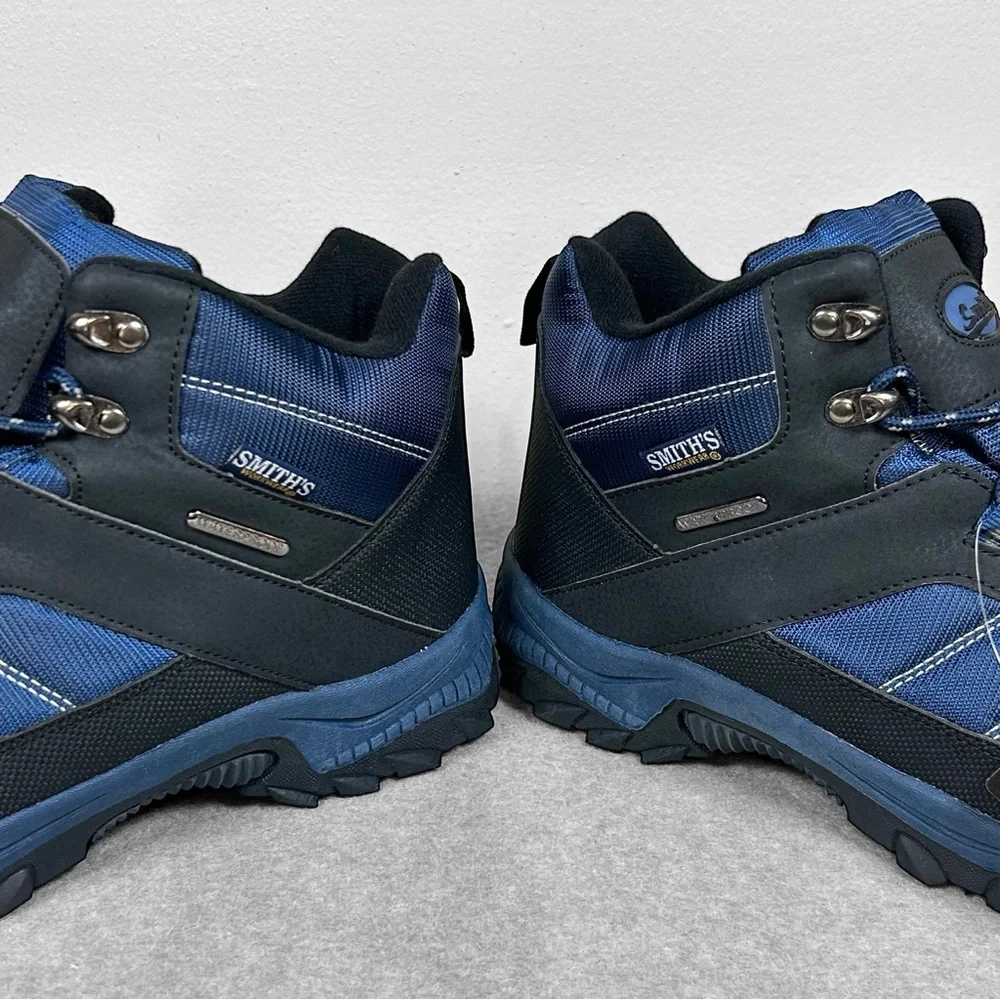 Smith's Workwear Waterproof Trail Hiking Boots Men’s Size 10.5 Navy Blue